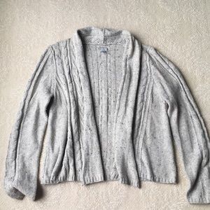 Converse Gray Open Front Sweater